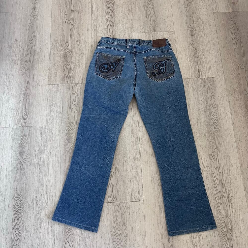 Vintage Apple Bottoms Bootcut Jeans Women’s 11/ 12 Y2K Embroidered Logo Pockets